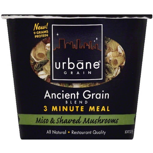 Urbane Grain Ancient Grain Blend Miso & Shaved Mushrooms 3 Minute Meal