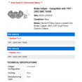 thumbnail image 2 of Brake Caliper - Compatible with 1997 - 2002 GMC T6500 1998 1999 2000 2001, 2 of 2