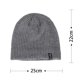 thumbnail image 2 of Gorro de lana corto de punto cálido para hombre, con felpa de invierno y grueso, de poliéster., 2 of 8