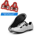 thumbnail image 3 of GHSDFBB Chaussures de Cyclisme pour Hommes avec Crampons Ensemble Compatible Vélo Peloton SPD Delta Crampons Chaussures de Cyclisme d'Intérieur pour Hommes Chaussures de Route, 3 of 6