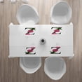 thumbnail image 3 of Ambesonne Letter Z Place Mats Set of 4, Zinnia Petals Leaves Z, Standard Size, Fuchsia Green Black, 3 of 4