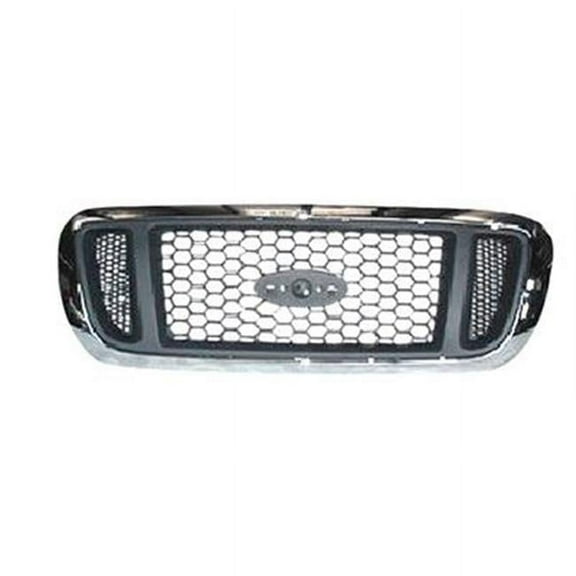Grille Assembly with Argent Mesh for 2004-2005 Ranger, Chrome