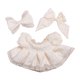thumbnail image 1 of 3x Vestido de princesa para muñecas con lazo, horquilla, atuendos casuales, vestido de noche con lazo, disfraz para muñecas de 38 cm, muñecas para Beige, 1 of 8
