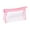 Pink, variant on SATRINO Clear Makeup Bag for Women, Cosmetic Bags Travel Toiletry Bag, Makeup Brush Bag, Leather Makeup Case with Clear Windows & Gold Zippers(Black)
