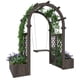 thumbnail image 1 of Yeshouse Pérgola de madera para jardín con jardineras, columpio y pérgola. Enrejado de arco exterior para plantas trepadoras, enredaderas y uvas. Ideal para bodas y fiestas en el patio, 1 of 6