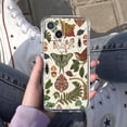 thumbnail image 5 of Moth Mushroom Bird Collage Case for iPhone 14 Plus,Aesthetic Art Design Pattern Soft Full TPU Bumper Cover, 5 of 5
