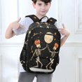 thumbnail image 6 of FORMRS Unisex School Backpack 17" Student Travel Bag with Laptop Compartment, Black Halloween Dancing, 6 of 7