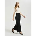 thumbnail image 6 of Women High Waist Casual Wide Leg Long Palazzo Pants Trousers Regular Size Black XL, 6 of 8