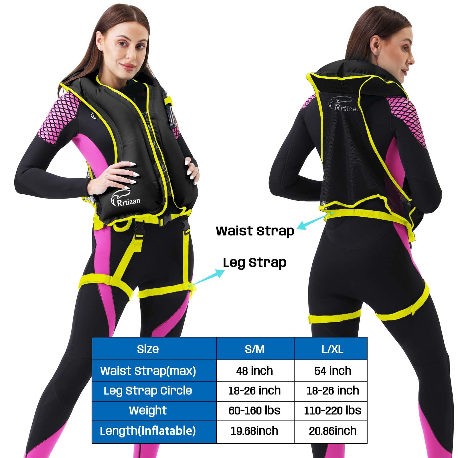 Adult Buoyancy Vest Life Jacket , High Buoyancy, Adjustable Straps, Lightweight Comfortable Quick-Drying Unisex for Boating Fishing Kayaking Swimming Water Sports, Orange