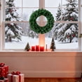 thumbnail image 4 of Artificial Green Christmas Wreath,19.69 Inch Full Greenery Wreath,Large Front Door Wall Window Fireplace Mantel Hanging Ornament,Indoor Outdoor Xmas Holiday Home Decor, 4 of 7