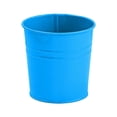 thumbnail image 2 of Solid Galvanized Metal Flower Bucket Planter, Mini Metal Pot for Indoor Window Desk Succulent Small Fresh Floral Tabletop Decor,Dark Blue,10cm, 2 of 6