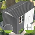 thumbnail image 6 of Unique Choice 6 x 8 FT Metal Outdoor Storage Shed with Window for Backyard and Patio, Metal Shed for Tool, Bike and Garden Storage, 6 of 11