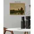 thumbnail image 5 of Drsoum Vintage Farmhouse Landscape Wall Art Rustic Retro Framed Countryside Scenery Prints Classic Decorations for Bathroom Home Office 8x10in Natural Framed, 5 of 6