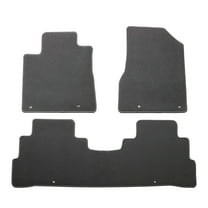 Ikon Motorsports Floor Mats Fits 2015-2024 Nissan Murano 4DR Gray Nylon OEM Fitment Style Front & Rear Floor Mats Anti-slip Carpets Replacement 3PCS