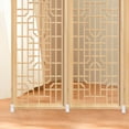 thumbnail image 5 of Mobestech divider partition panel feet Yang Wood Vintage Room Divider Base 2Pcs, 5 of 8