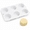 E_ Egg Tart, variant on ABPETE 6-Cavity Cocoa Bean Silicone Mold, 3D Pod-Shaped Baking Tray for Chocolate, Mousse, Jelly, Candy and Frozen Desserts(A_ Occa Berry)