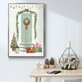 thumbnail image 5 of Festive Front Door I - Framed Gallery Wrapped Holiday Canvas - 17 x 25 - Silver Frame, 5 of 8