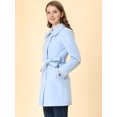 thumbnail image 4 of INSPIRE CHIC Manteau Long Élégant d'Hiver pour Femmes Col à Revers Contrasté, 4 of 6