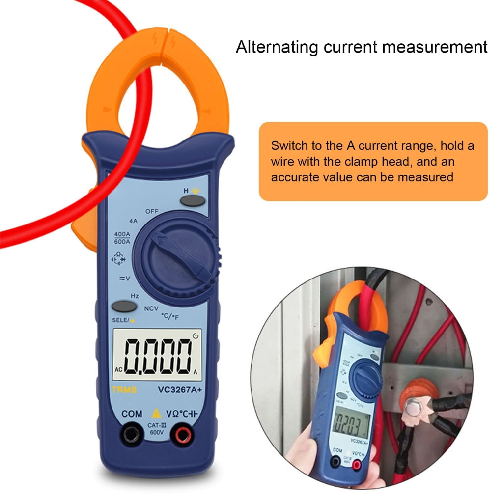 Zorvai Professional Digital Clamp Multimeter Featuring Voltages Current Testing And Auto Ranges Function
