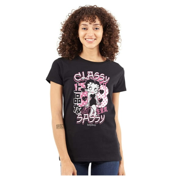 Kanji Betty Boop Classy and Sassy Women's T Shirt Ladies Tee Brisco Brands S