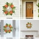thumbnail image 2 of Corona De Eucalipto Hortensia Artificial Corona de hortensias Primavera Verano Decoración de la puerta principal Decoración del hogar () Naranja Verde, 2 of 4