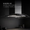 thumbnail image 4 of CAMPANA DE ACERO INOXIDABLE VIDRIO TEMPLADO CURVO 90CM - GESTURE CONTROL, 4 of 7