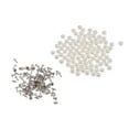 thumbnail image 1 of 100 Pieces Pearl Rivets Studs Buttons for DIY Leather Bag Shoes Clotheing Decoration 6mm, 1 of 10