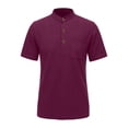 thumbnail image 5 of Henley Shirts for Men 2026 Summer Short Sleeve Casual Loose Waffle Plain Tshirts Polo Shirt with Chest Pocket, 5 of 5
