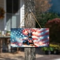thumbnail image 3 of Doberman Pinscher Patriotic Welcome for 4Th of July Independence Day Landscape Wood Sign Doberman Dog Lover Gifts Hanging Wall Home Decor - 00010, 3 of 5