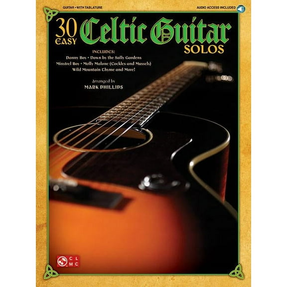 30 Easy Celtic Guitar Solos Arr. Mark Phillips Book/Online Audio (Other)