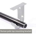 thumbnail image 2 of yeuweold 4 Pack Curtain Rod Brackets Compatible with 1 Inch with Mounting Screws, Aluminum Alloy Extension Anchors for Wall Ceiling Mounting, 2 of 5
