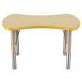 thumbnail image 4 of ECR4Kids Collaborative Bowtie Premium Thermo-Fused Adjustable Activity Table Maple/Yellow/Sand - Chunky Leg, 4 of 4