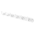 thumbnail image 1 of Allied Brass 1020-6-WHM Skyline Collection 6 Position Tie and Belt Rack Matte White, 1 of 3