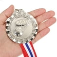 thumbnail image 4 of Uxcell 2.6" Silver Basketball Medals, Basketball Award Medals, 4 of 6