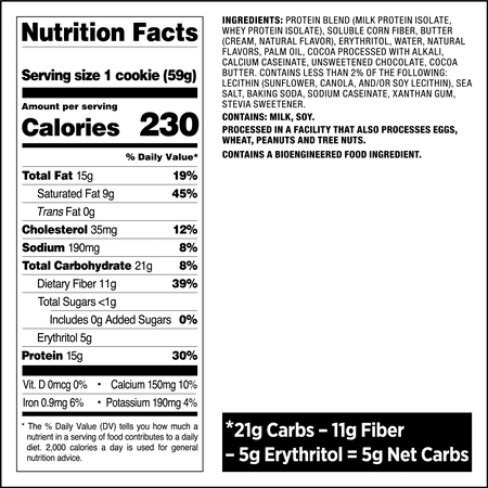Quest Protein Cookie, Double Chocolate Chip, 15g Protein, 12 Ct