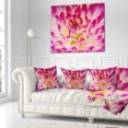 thumbnail image 2 of Designart Smooth Purple White Flower Petals - Floral Throw Pillow - 16x16, 2 of 4