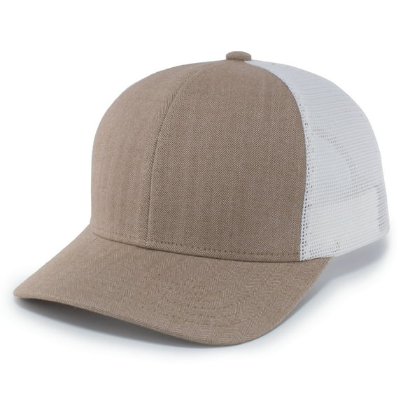 Pacific Headwear Herringbone Trucker Cap