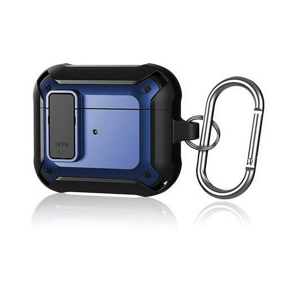 For Apple Airpod 3 Rugged 360 Protection Case in Black & Blue
