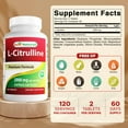 thumbnail image 2 of Best Naturals L-Citrulline 2000mg per Serving - 120 Tablets - Endurance + Workout Performance Supplement, 2 of 8