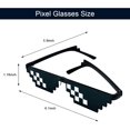 thumbnail image 3 of Gafas Thug Life de Lorigun, gafas de sol Pixel para fiesta, gafas Deal with it, decoración para despedida de soltero, 3 of 4