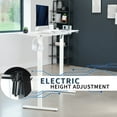 thumbnail image 2 of VIVO White 55" x 24" Electric Sit Stand Desk, Height Adjustable Workstation, 2 of 8