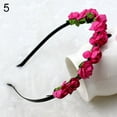 thumbnail image 2 of Jiaroswwei Rose Flower Crown Festival Headband Wedding Garland Floral Hairband Accessory, 2 of 8