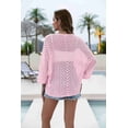 thumbnail image 3 of Zeagoo Womens Summer Crochet Cardigan Sweaters Lightweight Open Front 3/4 Sleeve Batwing Kimono Boho Knit Cover Ups, 3 of 5