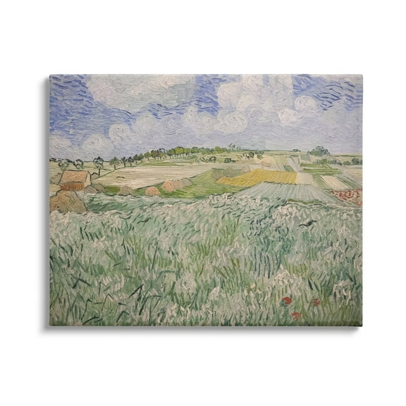 Stupell Plain Near Auvers Van Gogh Classic Landscape Painting Gallery Wrapped Canvas Print Wall Art