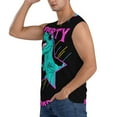 thumbnail image 3 of Gaeub Rex Dinosaur With Sunglasses Men's Sleeveless Muscle Shirts Workout Tank Tops, Odor Protection and Comfortable - X-Large, 3 of 8