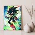 thumbnail image 3 of Pósteres artísticos de S-Sonic H-Hedgehog para decoración de paredes, imágenes para decoración del hogar, decoración de paredes de habitaciones, pintura sobre lienzo, póster personalizado, 3 of 5