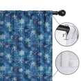 thumbnail image 4 of Blackout Kids Curtains,Blue Christmas Snowflake Pattern Childrens Insulated Curtains Set Of 2,Bedroom Essentials,Toddler Room Decor 42"x63", 4 of 5