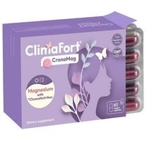 ClimaFort® CronoMag | Magnesium for Women in Menopause | 5 Salts Bisglycinate Glycerophosphate | B12 | Energy Supplement | 1 Month Supply