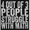 thumbnail image 2 of 4 out of 3 Struggle Math Nerd Humor Unisex Plus Fleece Graphic Sweatshirt Brisco Brands 2X, 2 of 5