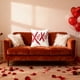 thumbnail image 4 of Decoración Del Día de San Valentín Corazón Decorativo Tirar Almohada Cubierta 45x45cm Poliéster Rojo Regalos Del Día de San Valentín para Parejas Sofá Sofá Cojín Cubierta, 4 of 6